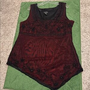 Lane Bryant Romantic Embellished Sleeveless Tunic Size 18